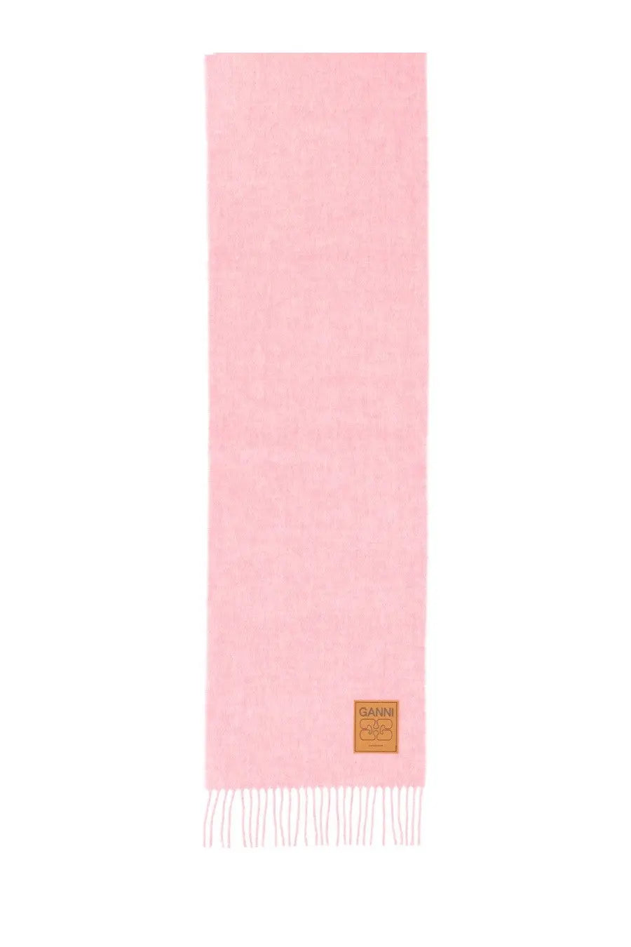Ganni Women's Wool Scarf Blue, view 2