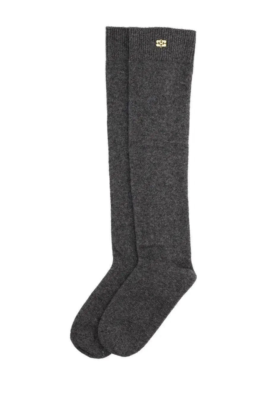 Ganni Women's Wool Socks Grey, view 2