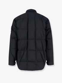 Stone Island Men's Garment Dyed Crinkle Reps NY Recycled Nylon Down Jacket Black