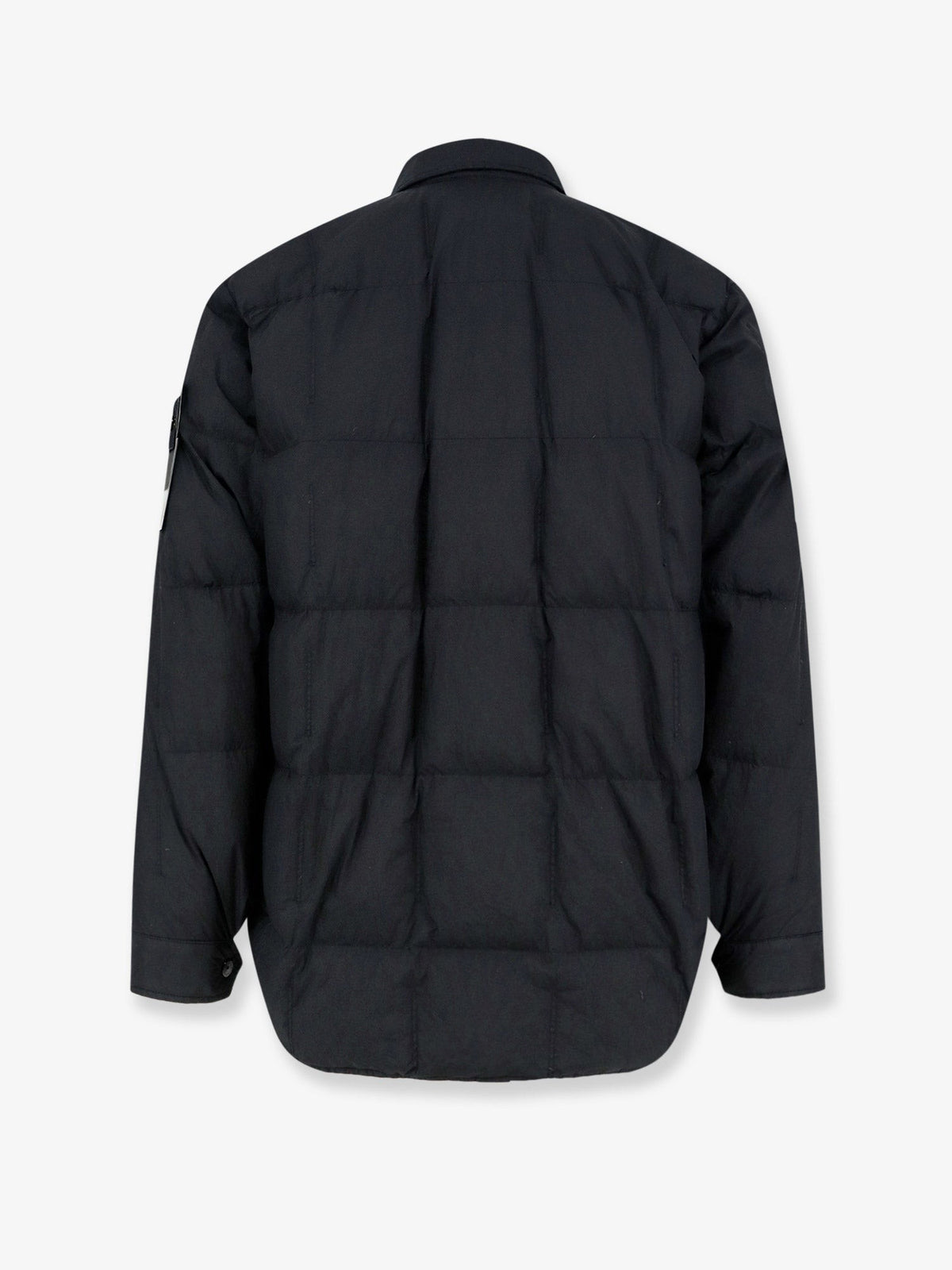 Stone Island Men's Garment Dyed Crinkle Reps NY Recycled Nylon Down Jacket Black, view 2