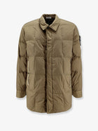 Stone Island Men's Garment Dyed Crinkle Reps NY Recycled Nylon Down Jacket Green