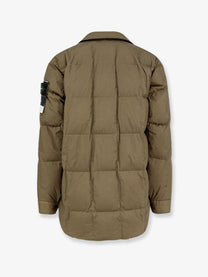 Stone Island Men's Garment Dyed Crinkle Reps NY Recycled Nylon Down Jacket Green
