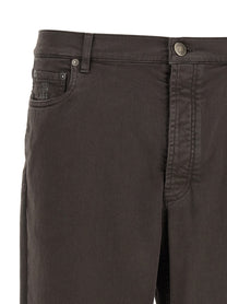 Brunello Cucinelli Garment Dyed Denim Jeans Brown