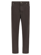 Brunello Cucinelli Garment Dyed Denim Jeans Brown