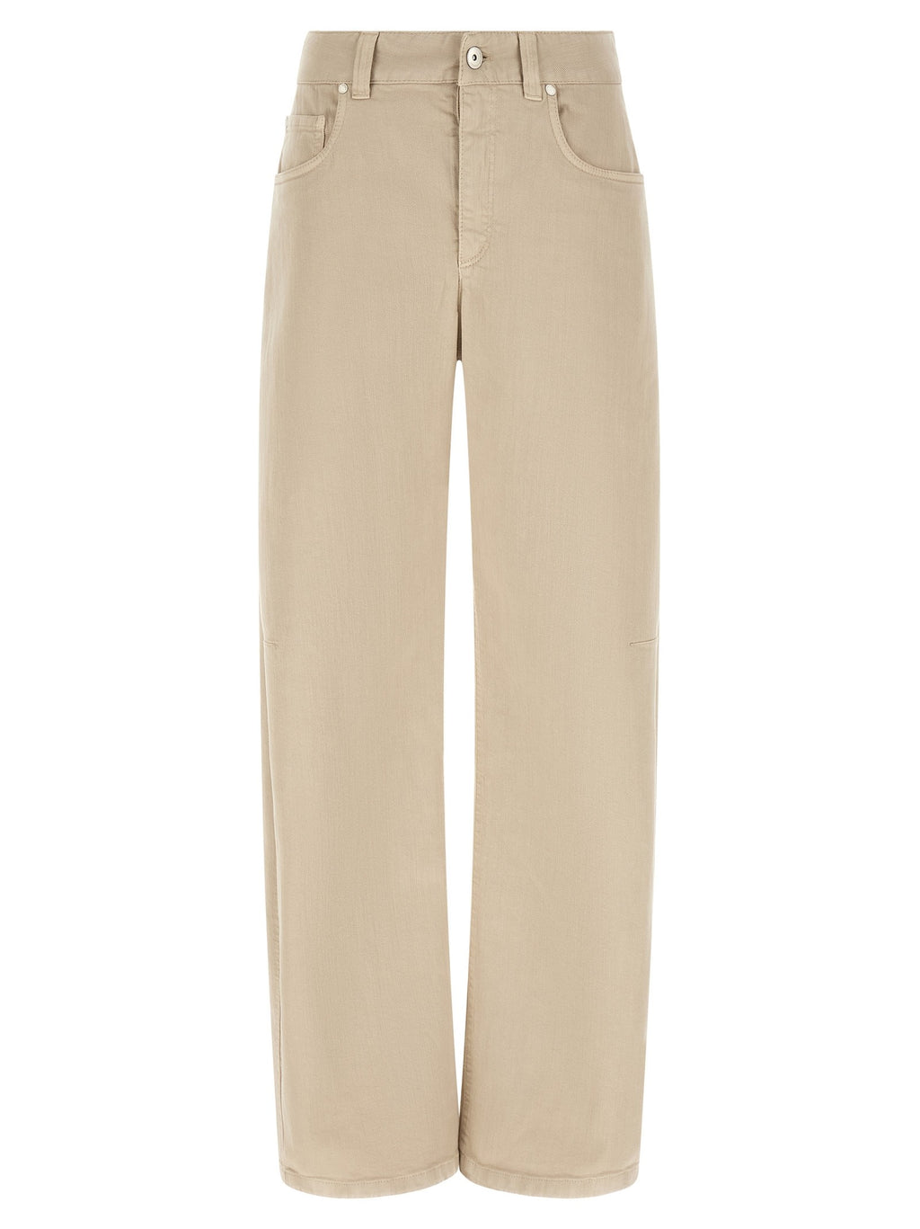 Brunello Cucinelli Garment Dyed Jeans Beige