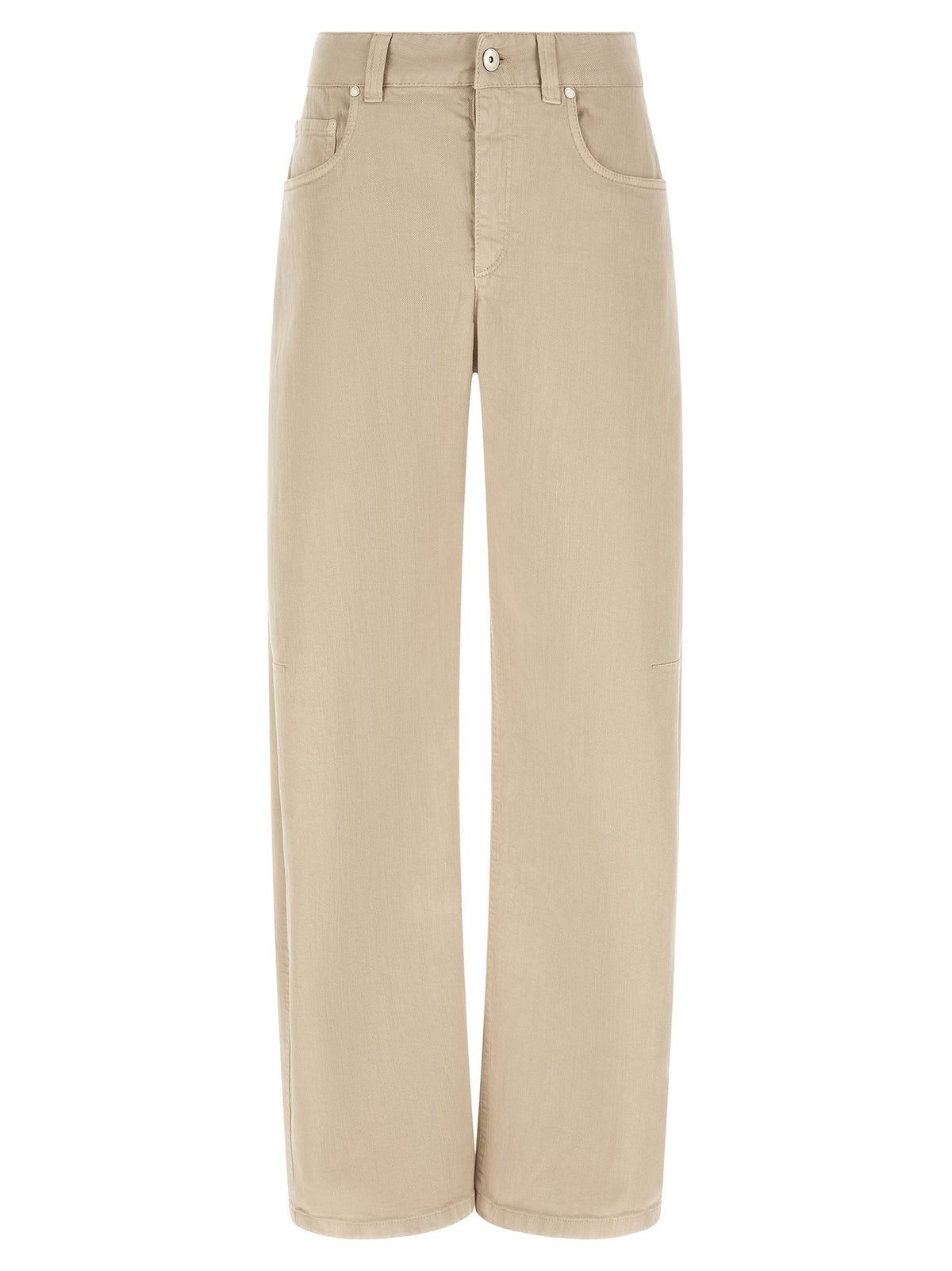 Brunello Cucinelli Garment Dyed Jeans Beige