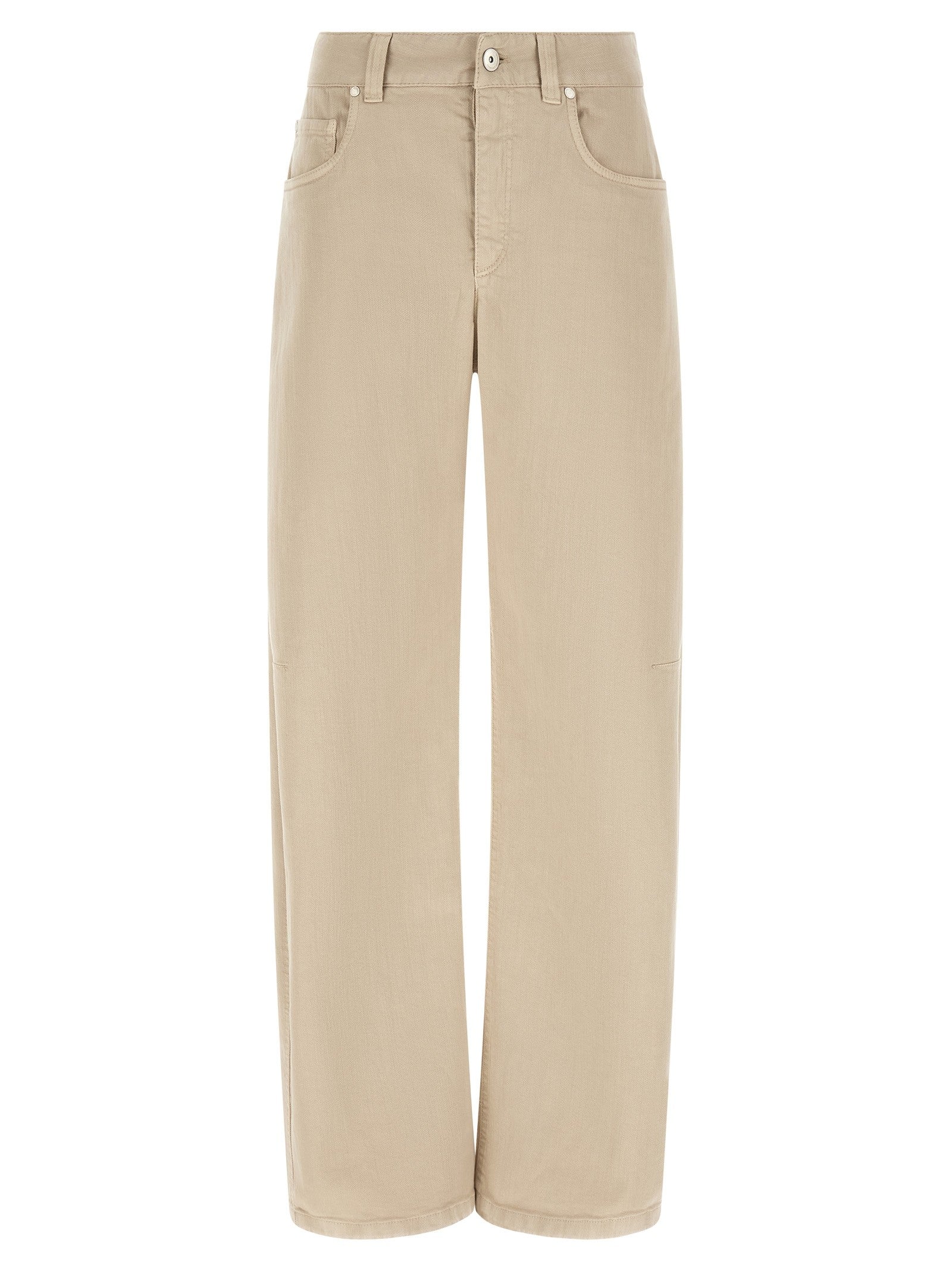 Brunello Cucinelli Garment Dyed Jeans Beige