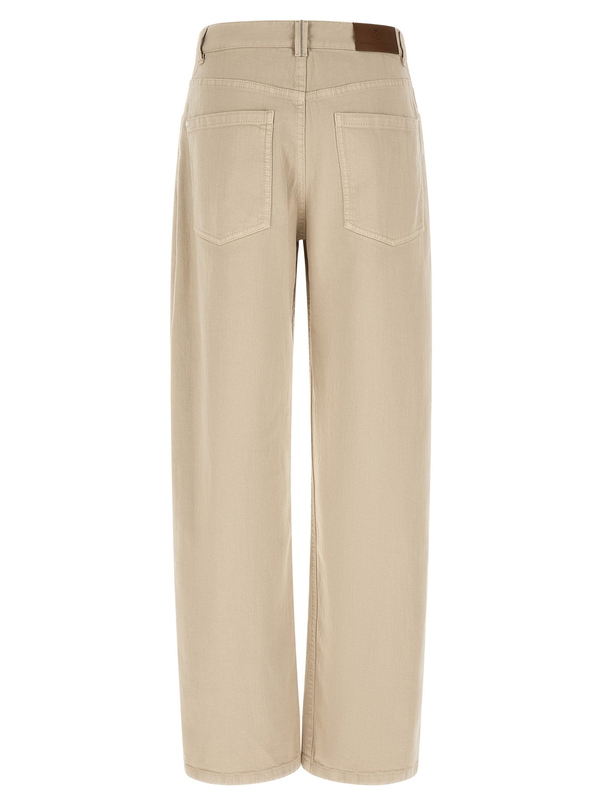 Brunello Cucinelli Garment Dyed Jeans Beige, view 2