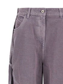 The Attico Garment Dyed Jeans Purple