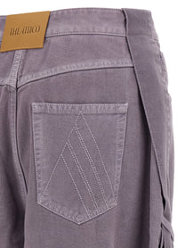 The Attico Garment Dyed Jeans Purple