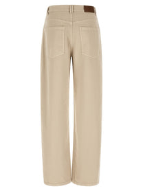 Brunello Cucinelli Garment Dyed Jeans Beige