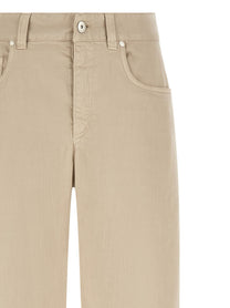 Brunello Cucinelli Garment Dyed Jeans Beige