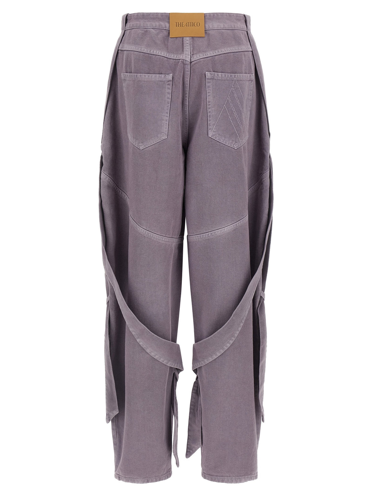 The Attico Garment Dyed Jeans Purple