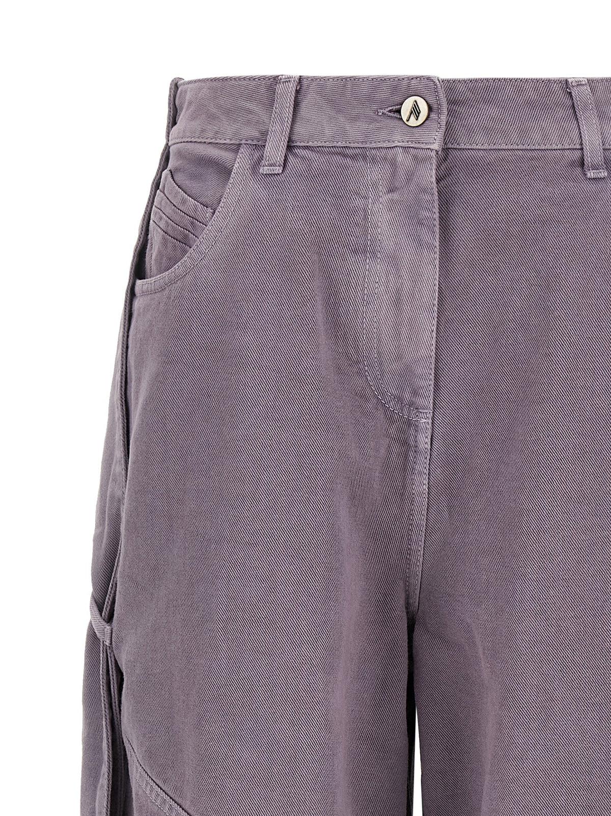 The Attico Garment Dyed Jeans Purple