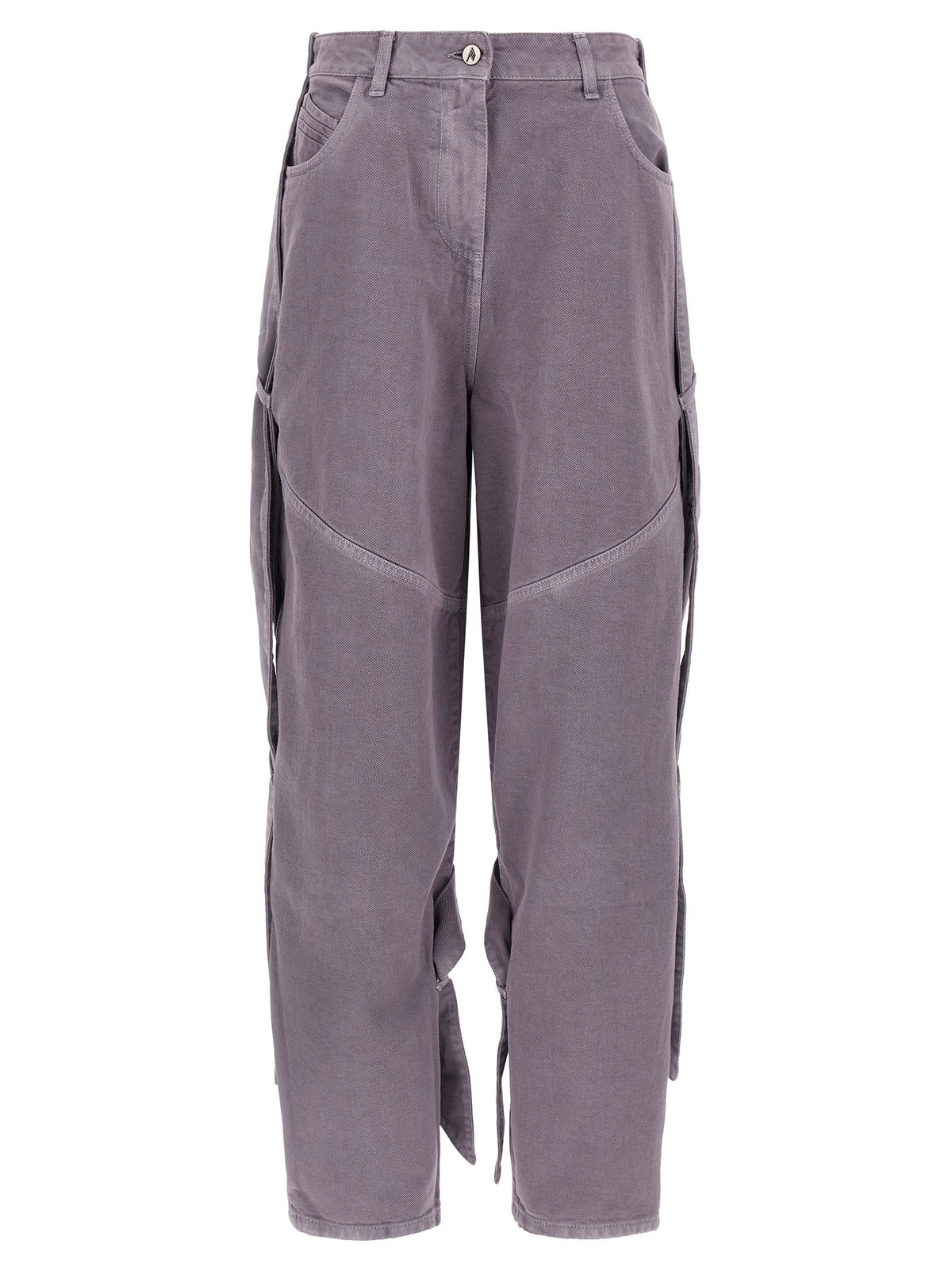 The Attico Garment Dyed Jeans Purple