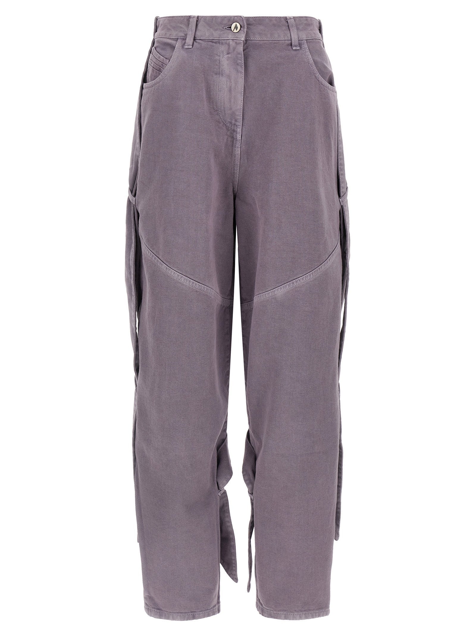 The Attico Garment Dyed Jeans Purple