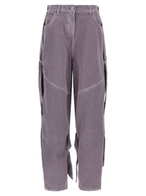 The Attico Garment Dyed Jeans Purple