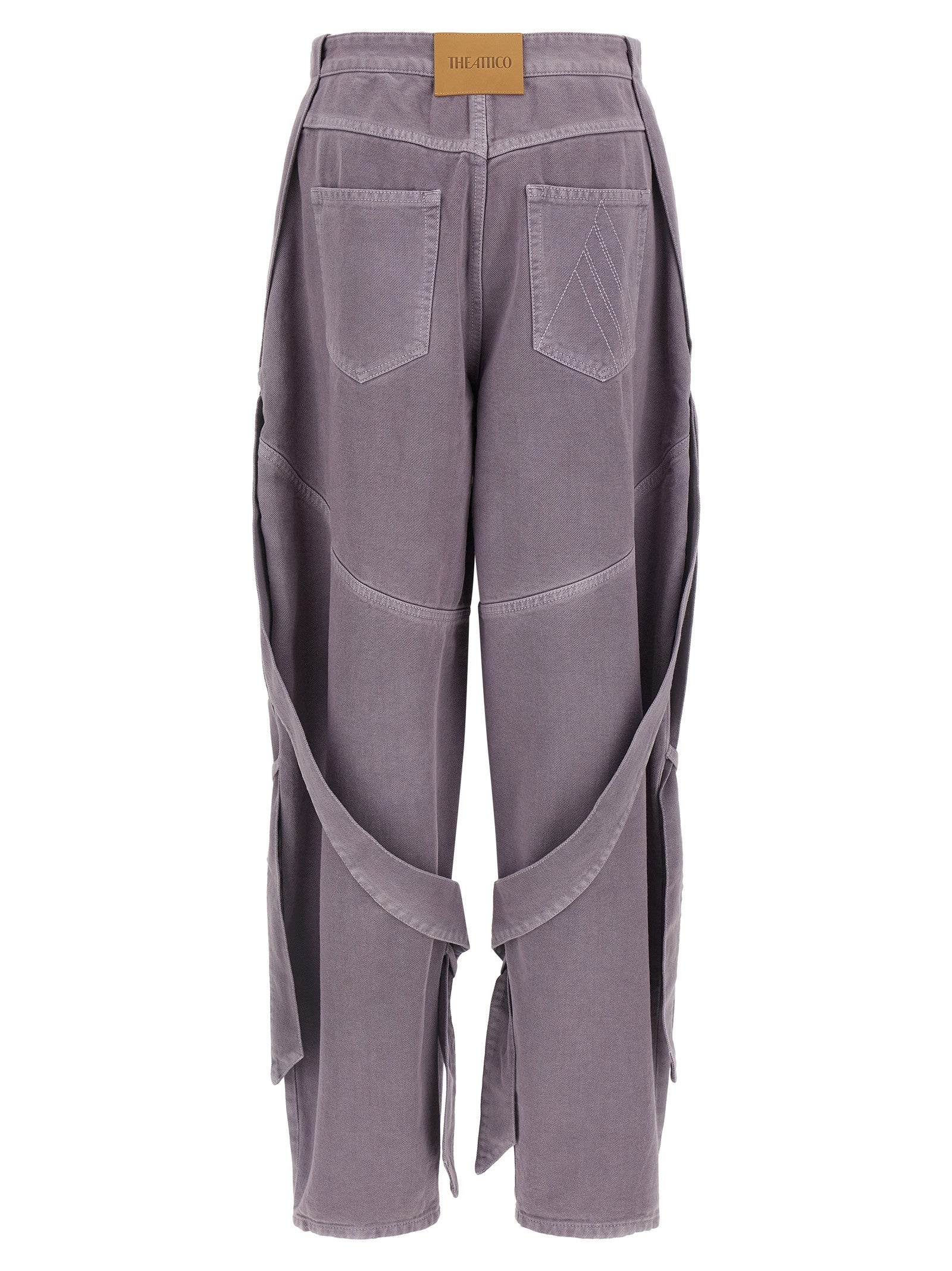 The Attico Garment Dyed Jeans Purple