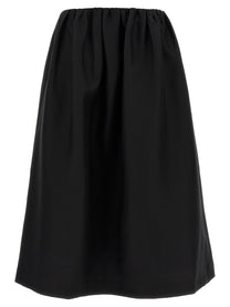 Toteme Gathered Evening Skirt Black