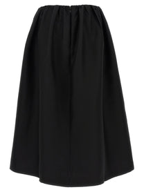 Toteme Gathered Evening Skirt Black