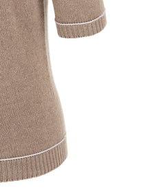 Fabiana Filippi Gauze Platinum Sweater Beige