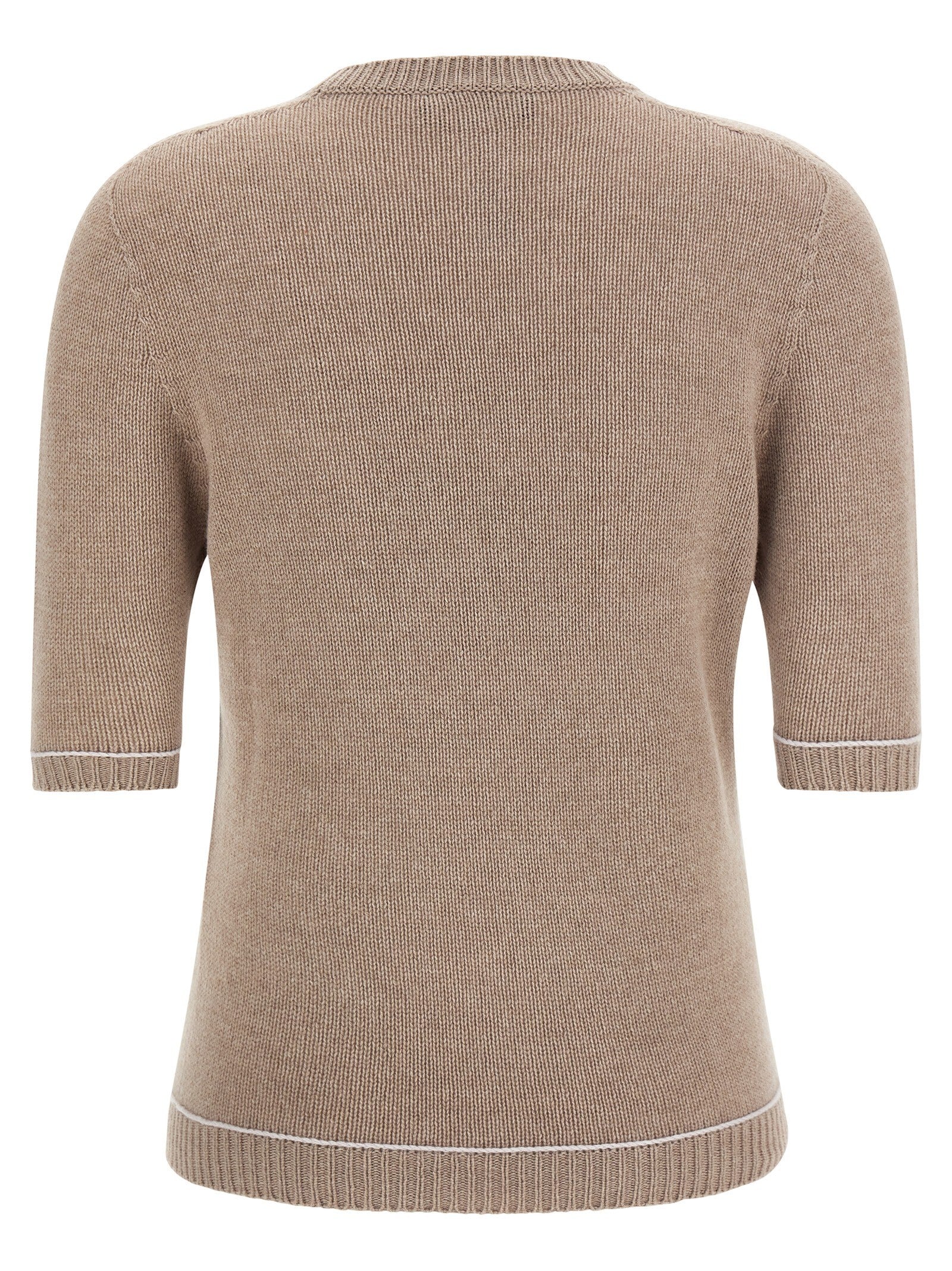 Fabiana Filippi Gauze Platinum Sweater Beige