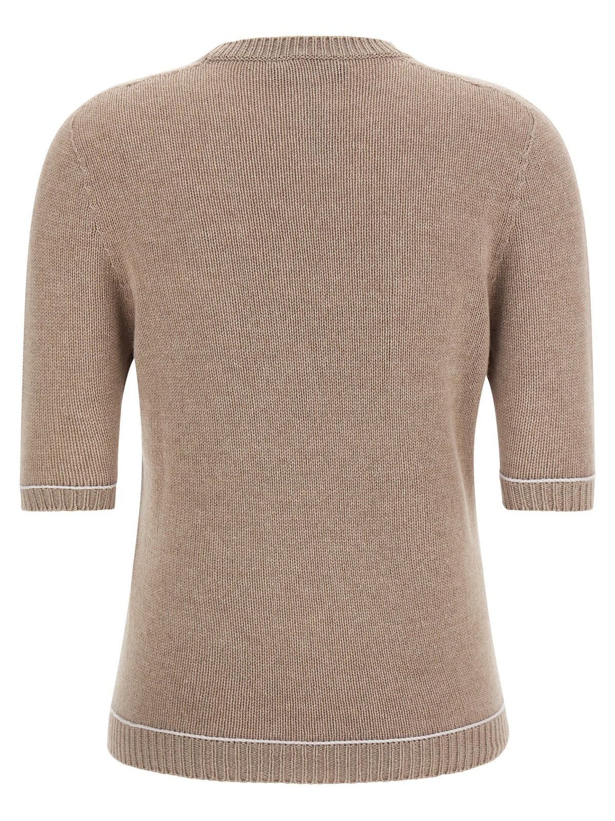 Fabiana Filippi Gauze Platinum Sweater Beige, view 2