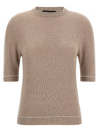 Fabiana Filippi Gauze Platinum Sweater Beige