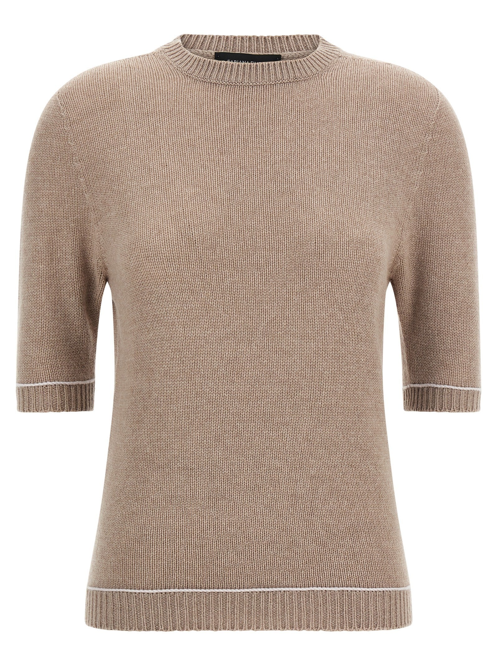 Fabiana Filippi Gauze Platinum Sweater Beige