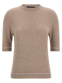 Fabiana Filippi Gauze Platinum Sweater Beige