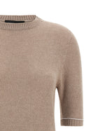 Fabiana Filippi Gauze Platinum Sweater Beige, view 3
