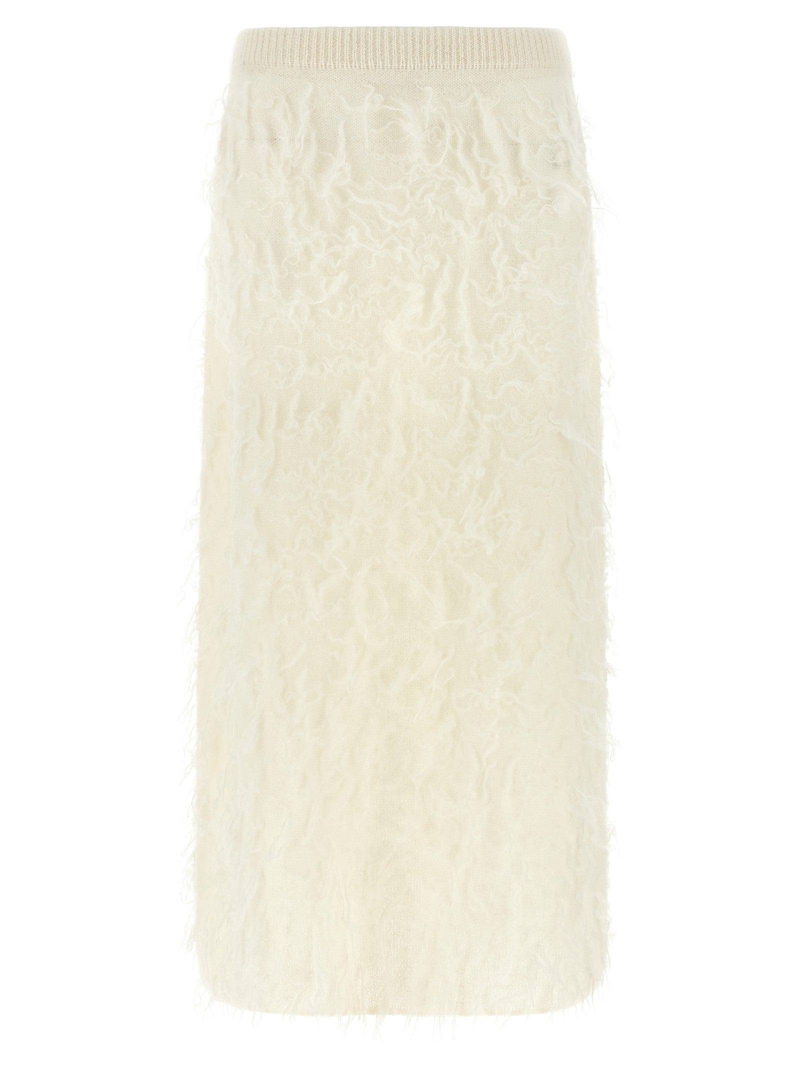 Fabiana Filippi Gauze Skirt White