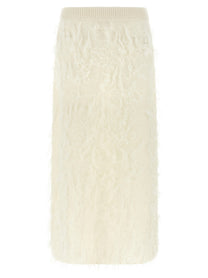 Fabiana Filippi Gauze Skirt White