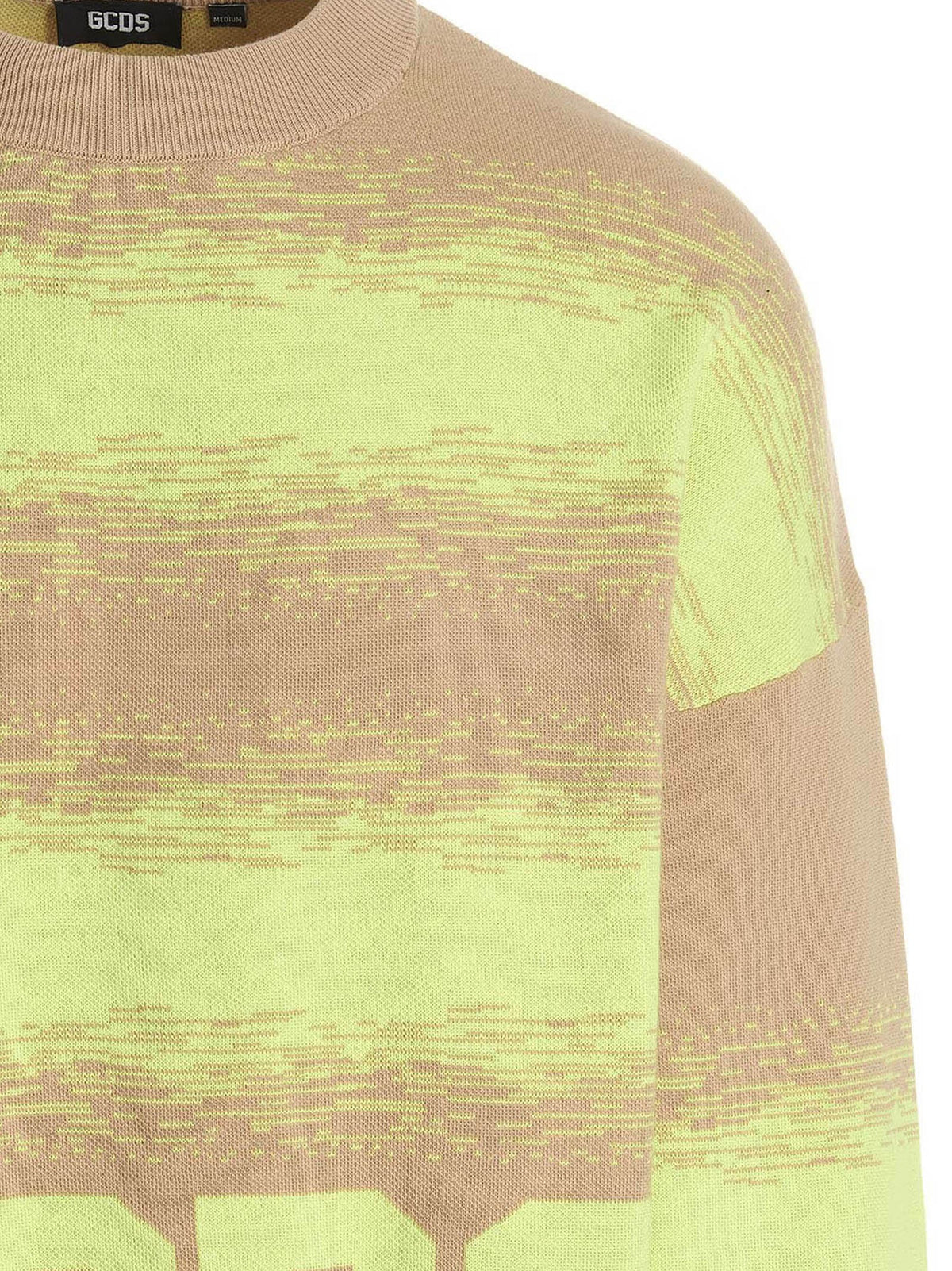 GCDS Gcds Low Band Degradè Sweater Gold