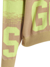 GCDS Gcds Low Band Degradè Sweater Gold