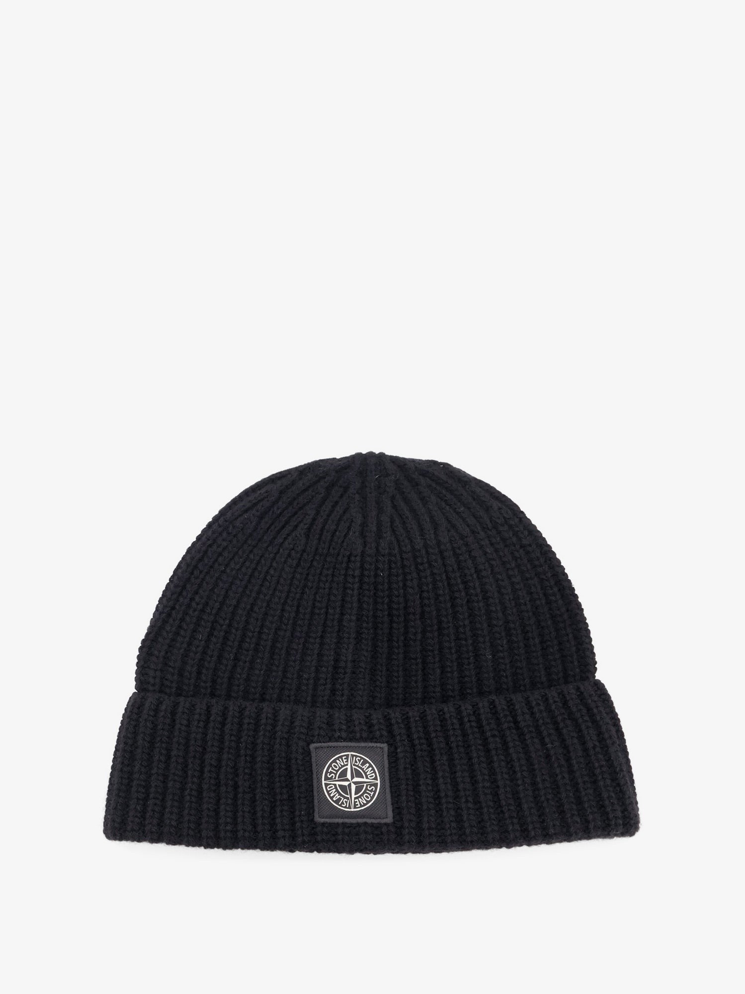 Stone Island Men's Geelong Virgin Wool Hat Black