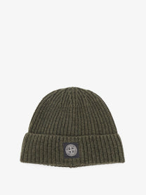Stone Island Men's Geelong Virgin Wool Hat Green