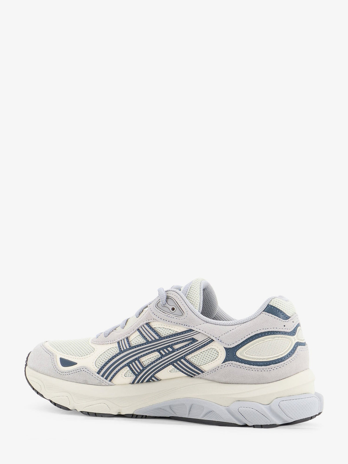 ASICS Men's Gel Nyc Mesh and Suede Sneakers Grey, view 3