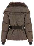 Moncler Grenoble Gelise Brown Down Jacket Brown, view 2