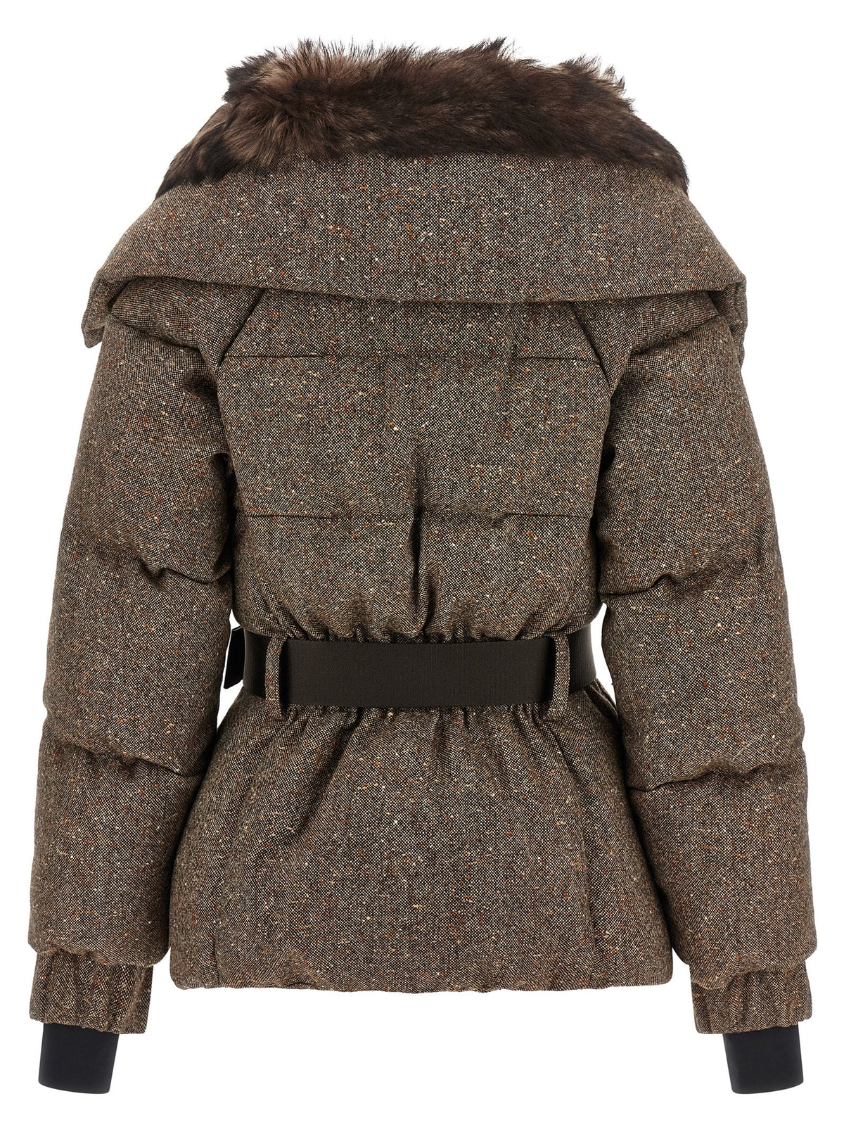 Moncler Grenoble Gelise Brown Down Jacket Brown, view 2