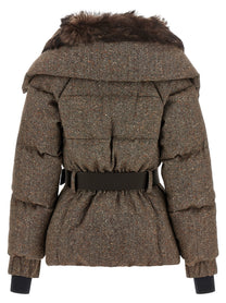 Moncler Grenoble Gelise Brown Down Jacket Brown, view 2