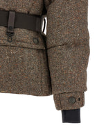 Moncler Grenoble Gelise Brown Down Jacket Brown, view 4
