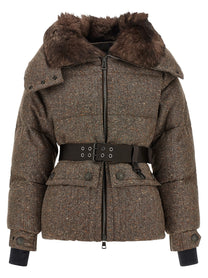 Moncler Grenoble Gelise Brown Down Jacket Brown