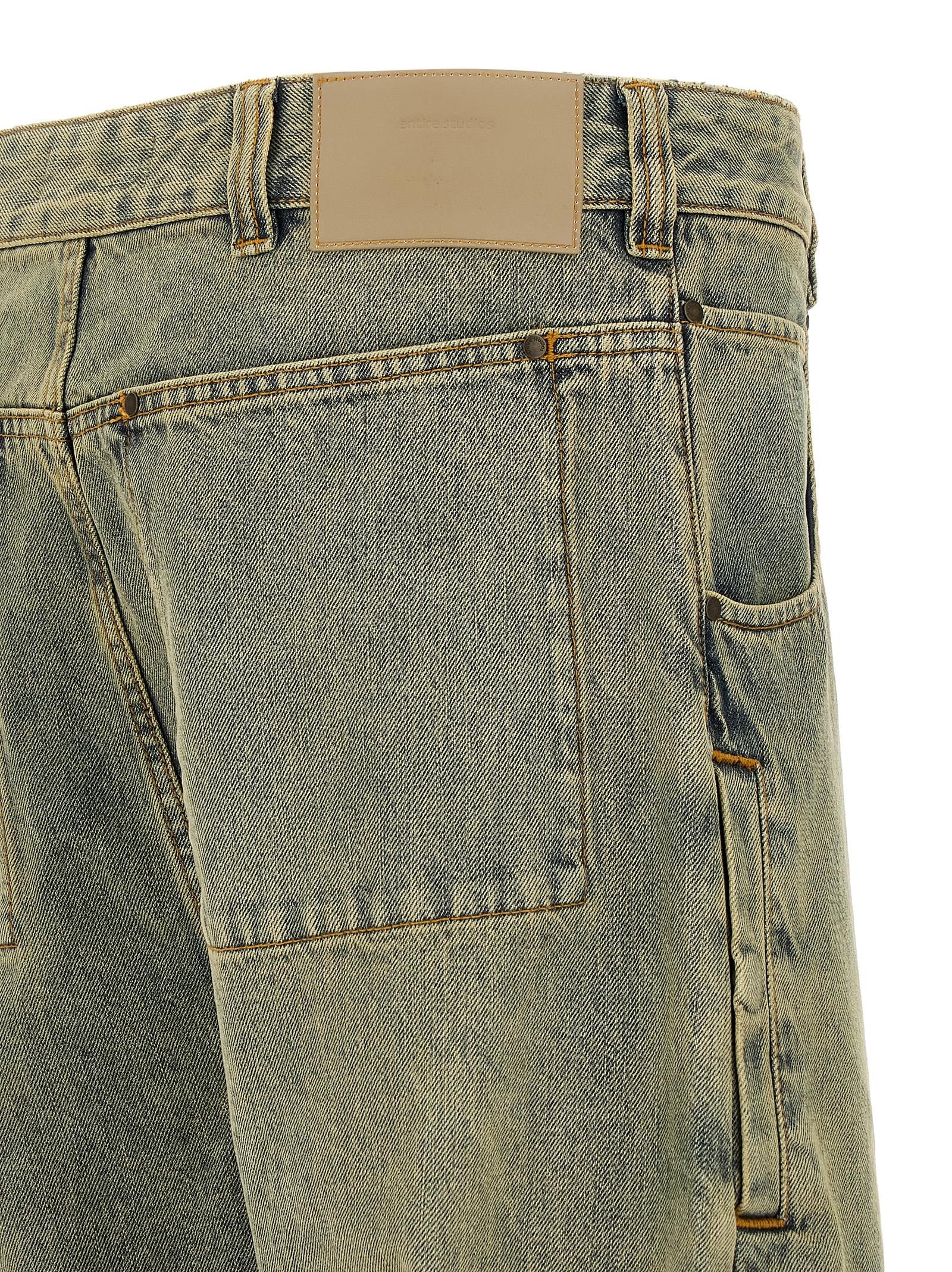 Entire Studios Gem Surface Wave Jeans Yellow