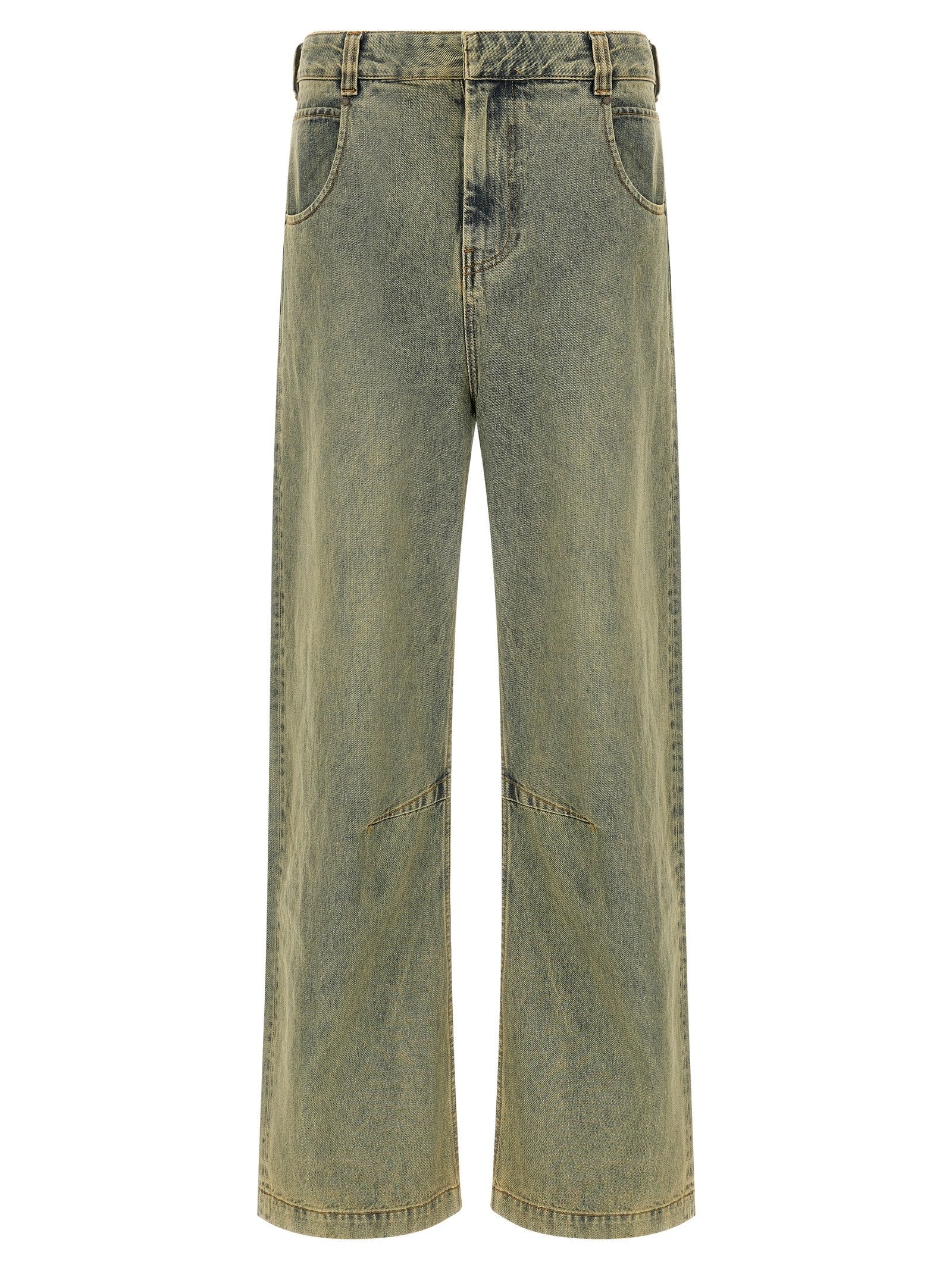 Entire Studios Gem Surface Wave Jeans Yellow