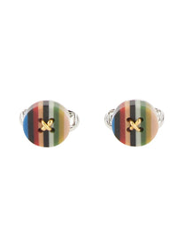 Paul Smith Men's Gemelli Button Stripe Multicolor