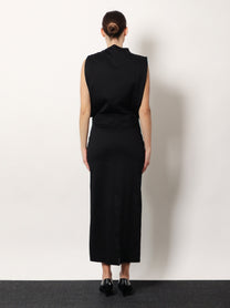 Soeur Women's Gemma Organic Cotton Long Dress Black