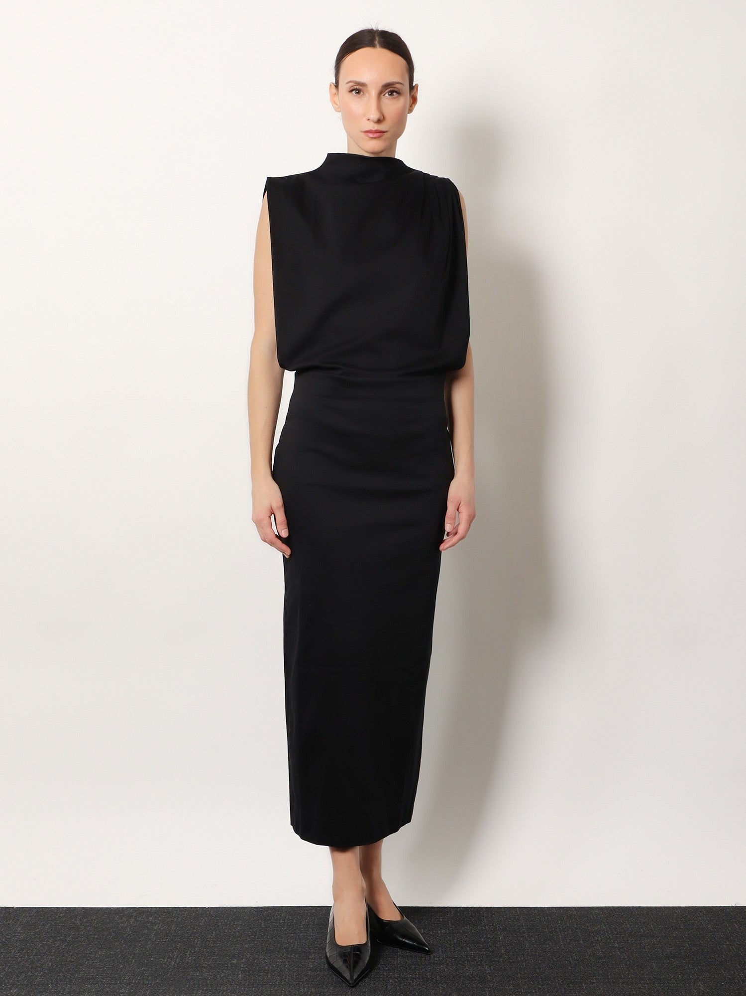 Soeur Women's Gemma Organic Cotton Long Dress Black