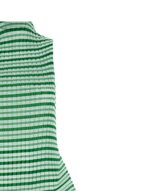 ISSEY MIYAKE Generic Stripes (machine Pleats) Dress Green