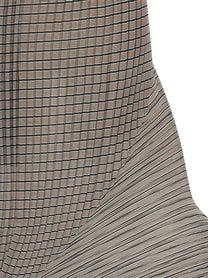 Issey Miyake Generic Stripes (machine Pleats) Skirt Brown